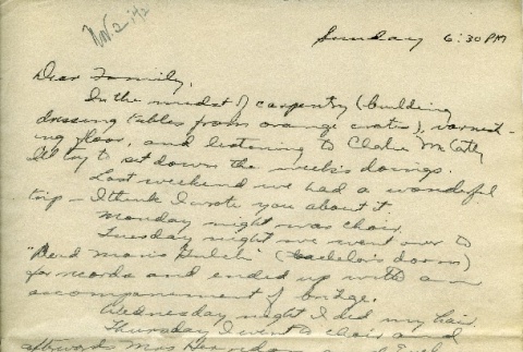 Letter from a camp teacher to her family (ddr-densho-171-6)