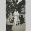 A boy and dog (ddr-densho-357-128)