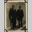 Tomoyuki Nozawa with unidentified man (ddr-densho-423-507)