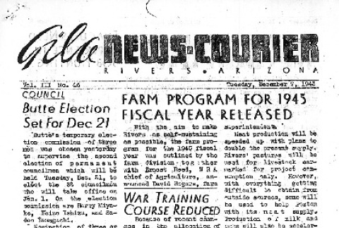 Gila News-Courier Vol. III No. 46 (December 7, 1943) (ddr-densho-141-199)
