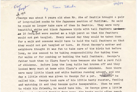 Story about George Tokuda's childhood in Mukilteo (ddr-densho-383-622)