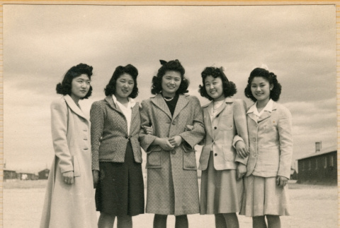 Group of five women (ddr-densho-522-642)