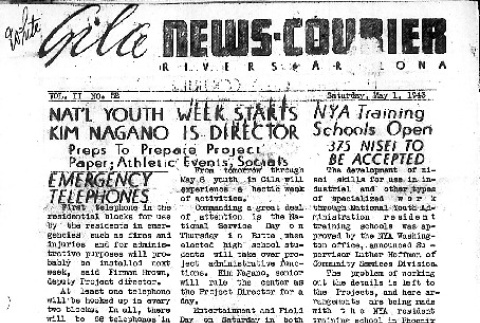 Gila News-Courier Vol. II No. 52 (May 1, 1943) (ddr-densho-141-88)