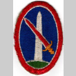 Shoulder patch for Military district of Washington, D.C. (ddr-densho-563-27)