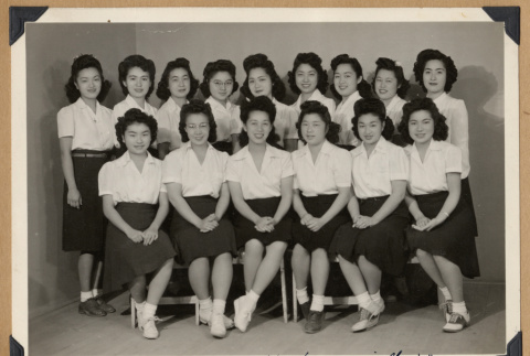 Group of women in matching outfits (ddr-densho-542-289)