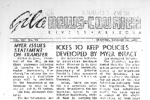 Gila News-Courier Vol. III No. 78 (February 19, 1944) (ddr-densho-141-233)