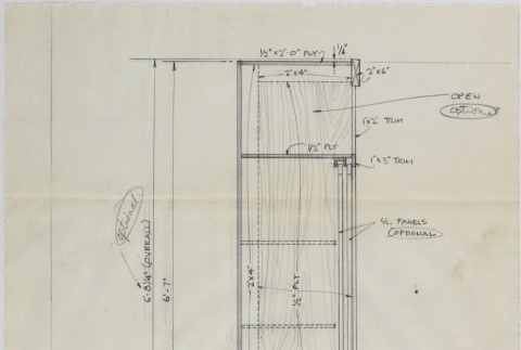 Design for shelving/display unit (ddr-densho-424-761)