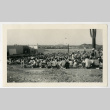 Outdoor stage at the Gila River incarceration camp (ddr-csujad-42-223)