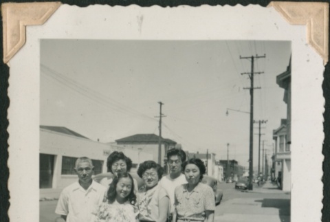 Family group on sidewalk (ddr-densho-321-247)