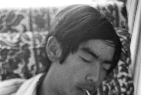 Ted Ohashi asleep (ddr-densho-336-449)