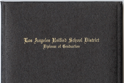 Ruth Saitow high school diploma (ddr-densho-542-5)