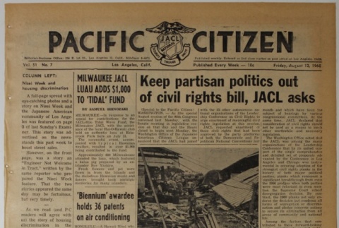 Pacific Citizen, Vol. 51, No. 7 (August 12, 1960) (ddr-pc-32-33)