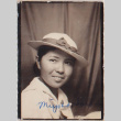 Portrait of woman in hat (ddr-densho-464-82)