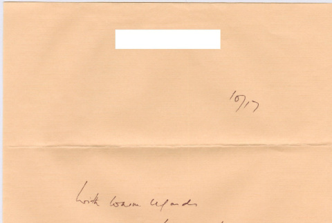 Letter and photos from Marion and Mark to Kaneji Domoto (ddr-densho-329-1165)
