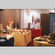 Displays of table settings, candles and metallic lacquerware (ddr-densho-426-376)