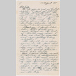 Letter from Alvin Uchiyama to Kathleen Koga Uchiyama (ddr-densho-406-166)