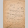Letter sent to T.K. Pharmacy from Tule Lake concentration camp (ddr-densho-319-39)