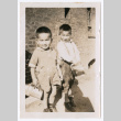 Photo of two children holding lunch boxes (ddr-densho-483-741)