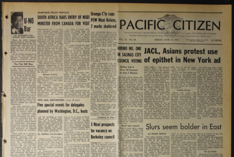 Pacific Citizen, Vol. 72, No. 23 (June 11, 1971) (ddr-pc-43-23)