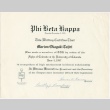 Phi Beta Kappa certificate (ddr-densho-338-477)