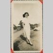 A woman posing outside (ddr-densho-321-1110)
