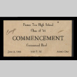 Poston Two High School Class of '44 commencement ticket (ddr-csujad-55-1848)