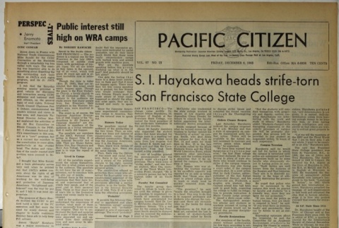 Pacific Citizen, Vol. 67, No. 23 (December 6, 1968) (ddr-pc-40-49)