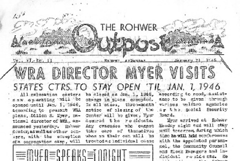 Rohwer Outpost Vol. VI No. 11 (January 31, 1945) (ddr-densho-143-240)