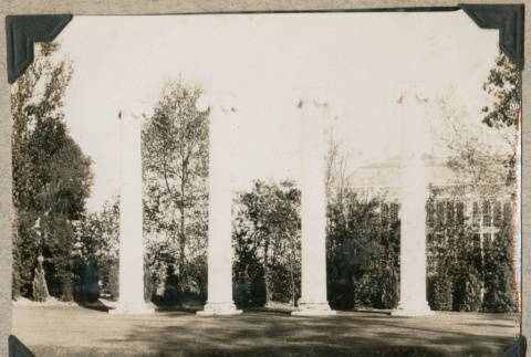 Four columns at University of Washington (ddr-densho-383-162)