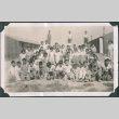 Crowd of children near barracks (ddr-densho-483-1097)