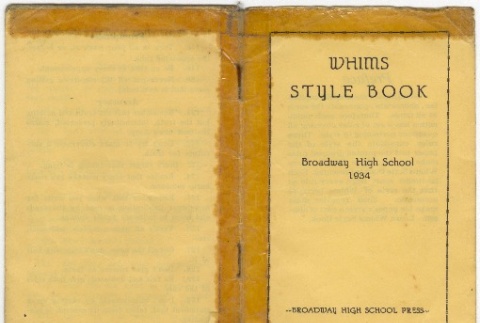 Whims Style Book (ddr-densho-280-109)
