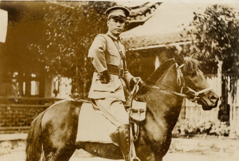 Man in uniform on horseback (ddr-njpa-1-1748)