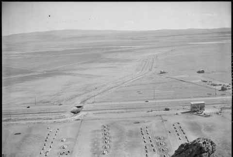 Aerial view of Tule Lake concentration camp (ddr-densho-37-422)