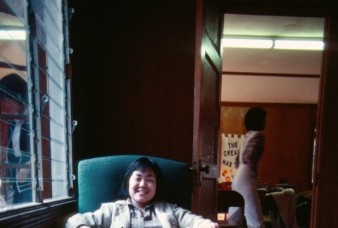 Ann Shimakawa at a cabinet meeting (ddr-densho-336-1373)