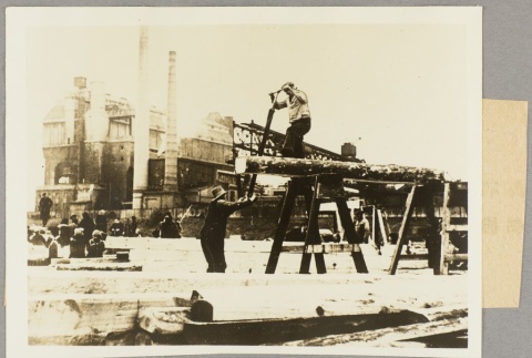 Men working at a sawmill [?] (ddr-njpa-13-1071)