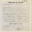 Marriage certificate for Kaita and Tara (ddr-densho-37-1923)