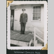 Man standing on loading dock (ddr-densho-434-289)