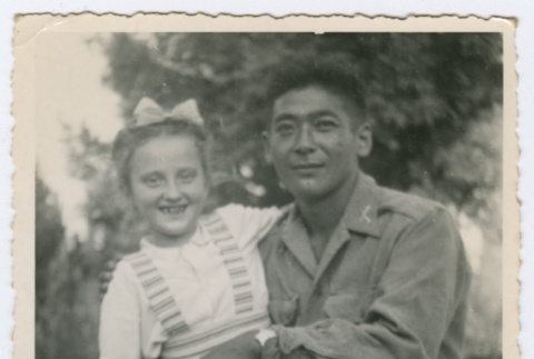 Soldier and young girl (ddr-densho-368-215)