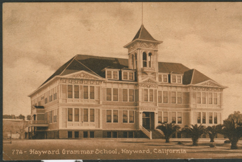 Hayward Grammar School postcard (ddr-densho-357-32)