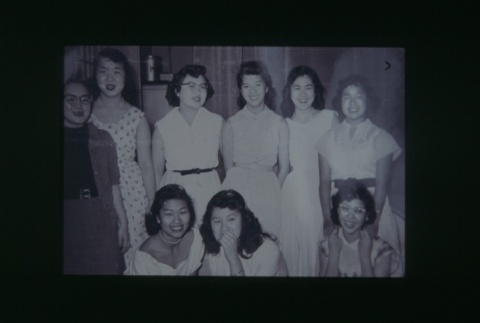 (Slide) - Image of group of young women (ddr-densho-330-220-master-c32648901d)