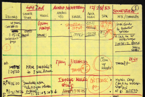 Nisei Soldier audio notes (ddr-densho-1007-1404)