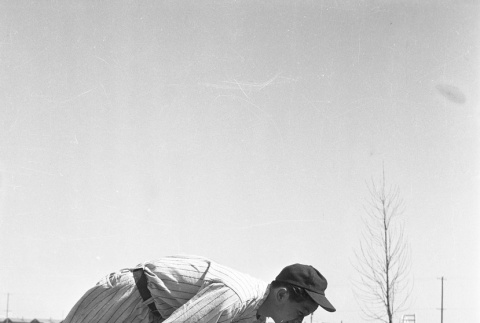 Baseball player catching a ball (ddr-fom-1-751)