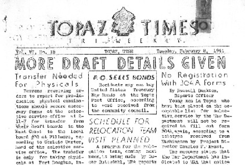 Topaz Times Vol. VI No. 15 (February 8, 1944) (ddr-densho-142-272)