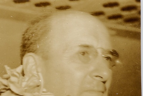 Henry Morgenthau, Jr. wearing leis (ddr-njpa-1-887)