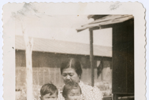 Woman and two children (ddr-densho-416-21)
