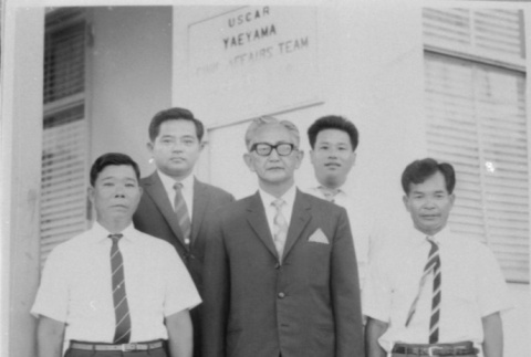 Five men, two in suits (ddr-densho-1007-478)