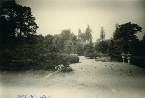 Fujitaro Kubota in the Garden (ddr-densho-354-1989)