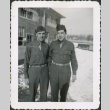 Two men standing outside building (ddr-densho-434-482)