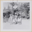 Yoshiko, William, Susan and Leslie Shiomi with unidentified girl (ddr-densho-522-420)