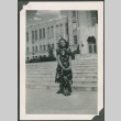 Kuni Yei in front of Ogden High School (ddr-densho-328-386)